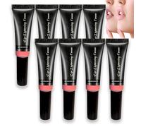 Crema aclaradora para labios oscuros, Bálsamo labial iluminador con cuidado hidratante intenso, Fórmula aclaradora para fumadores y no fumadores, Hidratación diaria reparadora (8 piezas)