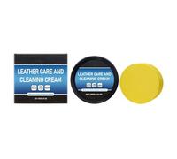 Crema Acondicionadora para el Cuero del Automóvil | Crema Eliminadora de Manchas 100 Gramos - Limpiador de Asientos de Cuero para Coche,Para La Reparación, Restauración, Cuidado Y Pulido De Asientos,