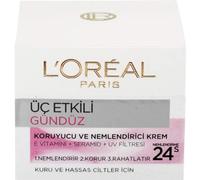 Crema Active Day Triple L'Oreal Paris Multi-Protector Hidratante y Piel Sensible 50ml Piel Seca