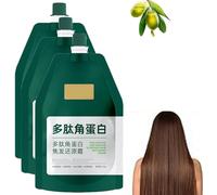 Crema Alisadora Correctora de Proteínas, Mascarilla Capilar de Keratina de Acondicionamiento Profundo, repara el cabello seco, encrespado y dañado, proporcionando un brillo duradero.