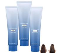 Crema alisadora, crema acondicionadora, crema desenredante y suavizante para uñas, crema correctora, aceite capilar no graso, alisador y nutritivo para cabello con frizz, opaco o áspero (3Piezas)
