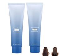 Crema alisadora, crema acondicionadora, crema desenredante y suavizante para uñas, crema correctora, aceite capilar no graso, alisador y nutritivo para cabello con frizz, opaco o áspero (2Piezas)