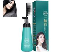 Crema alisadora de cabello de 3 segundos Crema correctora de proteínas para alisar el cabello Acondicionador nutritivo sin enjuague Esencia suave para el cabello con peine para cabello seco y dañado