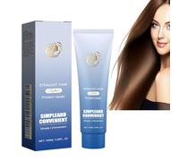 Crema alisadora de queratina, mascarilla de colágeno para el cabello con suero de extracto de plantas, tratamiento antiencrespamiento, repara el cabello dañado, nutre el cuero cabelludo y reduce la