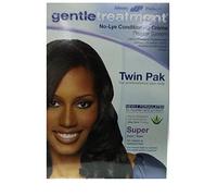 Crema alisadora y relajante, tratamiento Gentle Treatment No Lye Conditioning Creme Relaxer Twin PAK SUPER