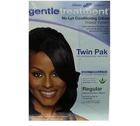 Crema alisadora y relajante, tratamiento Gentle Treatment No Lye Conditioning Creme Relaxer Twin Pak Regular.