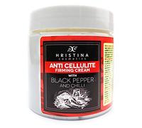 Crema Anti-Cellulitis con Pimienta Negra | Eliminador de Celulitis, Reafirmante y Tonificante para Piernas, Glúteos, Muslos y Abdomen, 200ml
