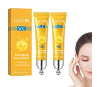Crema Anti-Envejecimiento para Ojos VC Luteína, Crema para Ojos Contra Ojeras y Bolsas, Rodillo para Ojos para Ojos Hinchados, Crema Reparadora de Ojos para Mujeres y Hombres (2pcs)