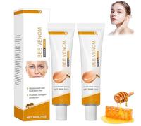 Crema Antiarrugas con Veneno de Abeja,Crema Facial Hidratante y Reafirmante Anti Edad para Mujer y Hombre,Cuidado Facial Nutritivo para Rostro y Cuello contra Arrugas y Piel Seca,2PCS x 20g