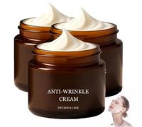 Crema antiarrugas, crema reafirmante antienvejecimiento, hidratación profunda, reduce visiblemente las líneas finas y arrugas, combate los signos visibles del envejecimiento (3Piezas)