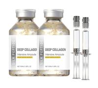 Crema antiarrugas de colágeno profundo en sérum - Sérum hidratante en ampolla con péptidos de seda, piel de aspecto suave, 50 ml