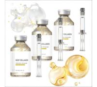 Crema antiarrugas de colágeno profundo en sérum - Sérum hidratante en ampolla con péptidos de seda, piel de aspecto suave, 50 ml