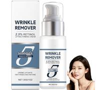 Crema antiarrugas de retinol intensivo de 5 segundos, crema de levantamiento facial instantáneo, cuidado facial reafirmante y relevante que contiene carbómero, arginina, retinol y otros ingredientes