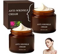 Crema antiarrugas,hidratante con retinol avanzado,crema reafirmante antiedad,esencia nocturna lifting de hidratación profunda,ayuda a reducir visiblemente las líneas de expresión y arrugas (2 Piezas)