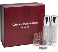 Crema ANTIARRUGAS HOMBRE. Tratamiento Facial CAVIAR DELICE LUXE . Rejuvenece , Reafirma , Tensa y da luminosidad. 50 ml + 50 ml + 4 ampollas + Miniatura.