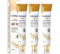 Crema antiarrugas para ojos con colágeno, crema antiedad reafirmante para ojos, reafirmante instantáneo, iluminador, difumina líneas de expresión y elimina ojeras