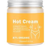 Crema Anticelulítica y Reductora, Crema Caliente para Quemar Grasa Abdominal y Tonificar, Mejora la Elasticidad y el Tonificado, Ideal para Entrenamiento y Cuidado Corporal Diario