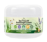 Crema Antimicótica para Tratamiento del pie de atleta: Aceite de Árbol de Té - Fórmula Natural Calmante e Hidratante para la Irritación Inguinal, la Foliculitis Fúngica, el Sarpullido por Calor -100g