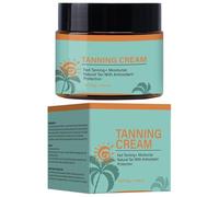 Crema autobronceadora, 50 g, bronceado rápido, hidratante y natural, contiene protección antioxidante para todo tipo de piel