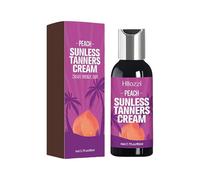 Crema autobronceadora para cualquier piel, crema de caramelo, loción bronceadora, extracto de guaraná, textura ligera (D, 1 unidad)