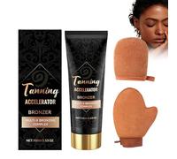 Crema Autobronceadora Para Piel - Kit De Bronceado Rápido, Duradero Y Natural, Sin Olor a Fake Tan, Aplicador Incluido, 100g - Ideal Para Rostro Y Cuerpo Skin Tanning Cream