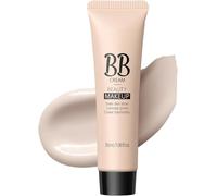 Crema BB hidratante correctora, base de maquillaje y corrector de alta cobertura, prebase hidratante ligera con color, para uso diario en viajes