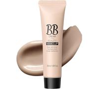 Crema BB hidratante correctora, base de maquillaje y corrector de alta cobertura, prebase hidratante ligera con color, para uso diario en viajes