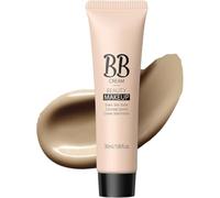 Crema BB hidratante correctora, base de maquillaje y corrector de alta cobertura, prebase hidratante ligera con color, para uso diario en viajes