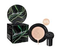 Crema BB Mushroom Cushion - Base de maquillaje hidratante con acabado suave como la piel de un bebé y membrana biomimética elástica, apta para piel sensible (Marfil/Natural/Oscura).