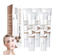 Crema blanqueadora con glutatión, removedor de manchas oscuras faciales, crema tonificante hidratante e iluminadora, loción aclaradora para eliminar imperfecciones, suave y no irritante (5pcs)