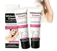 Crema Blanqueadora Corporal - Crema Blanqueadora Partes Intimas, Hidratante y Suave para Axilas, Codos, Rodillas, Zonas y Sensibles, Piel Más Clara y Uniforme, Unisex -50g×2