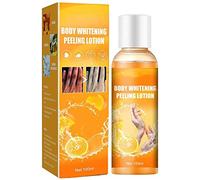 Crema blanqueadora corporal de 100 ml, loción exfoliante, crema exfoliante de cáscara de naranja, removedor de manchas oscuras, gel blanqueador inmediato para piel oscura, cuello, axila, rodillas