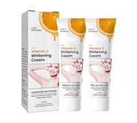 Crema blanqueadora de área íntima, 2 unidades, vitamina C Dark Spot Remover Cream, crema blanqueadora para axilas, rodillas y codos