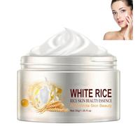 Crema blanqueadora facial de arroz blanco Crema hidratante rejuvenecedora de arroz blanco Crema reafirmante antienvejecimiento Reduce las líneas finas Crema de suero de agua de arroz para la cara