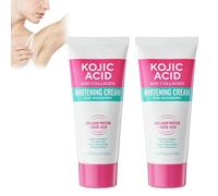Crema Blanqueadora Para Axilas Con Colágeno - 2 Unidades - Para Aclarar Manchas Oscuras En Axilas, Cuello, Codos, Rodillas, áreas íntimas Y Zona Bikini - Elimina Olores Y Opacidad - Crema Iluminadora