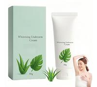 Crema blanqueadora para axilas, crema aclaradora, no grasa, de rápida absorción y suavizante, para limpieza de manchas oscuras en cuerpo, rodillas, codos, cara interna de muslos y piernas (1Piezas)