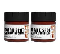 Crema blanqueadora para piel oscura, 2 x 60 ml, crema blanqueadora para codos, crema suave para embellecer la piel corporal, corrección de manchas oscuras, aclarar la piel del cuerpo negro, corrección