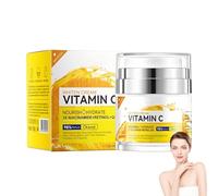 Crema blanqueadora y blanqueadora con vitamina C - Hidratación intensiva, hidratante, mejora el tono de la piel, reduce las impurezas, proporciona una piel brillante y suave, 50 g