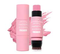 Crema Blush Stick con pincel - Palillo de colorete para ojos, mejillas y labios - Crema facial hidratante - Natural Milk Maquillaje Blush Tint para todos los tonos de piel Cosmetic
