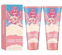 Crema Bronceadora Corporal Perfecta, Acelerador del Bronceado En Camas Solares, Crema Bronceadora Natural Rápida de Vainilla para Camas Solares de Bebé, Espalda Y Brazos (2 Unidades)