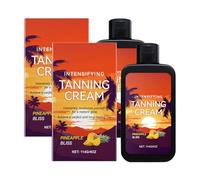 Crema bronceadora intensiva de 150 ml - Acelerador de bronceado con aceite de coco y vitaminas A & E - Gel bronceador de zanahorias para un bronceado rápido (2, 114 g)