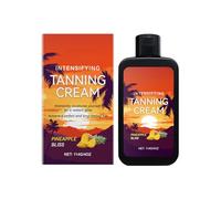 Crema bronceadora intensiva de 150 ml - Acelerador de bronceado con aceite de coco y vitaminas A & E - Gel bronceador de zanahorias para un bronceado rápido (1, 114 g)