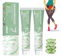 Crema calmante para hemorroides, pomada natural a base de hierbas para hemorroides, crema para hemorroides, suave y segura, para todas las edades (2 Pcs)