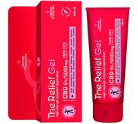 Crema CBD 5% 5000mg The Relief Gel 100 ml | Alivio y bienestar para músculos y articulaciones. Crema para espalda, lumbares, cervicales, rodillas, codos, hombros. Pomada con Cannabidiol
