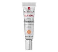 Crema CC Erborian con color dorado, cuidado corrector, 15 ml