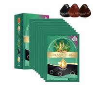 Crema colorante con proteína protectora del color, esencia de extracto vegetal, color natural de triple cuidado para cubrir canas, apto para todo tipo de cabello