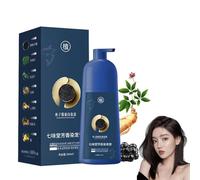 Crema colorante para el cabello a base de plantas, champú de tinte para el cabello con plantas de burbujas, crema protectora de color de proteínas, champú coreano para teñir el cabello, champú para