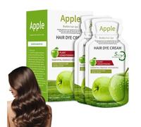 Crema colorante para el cabello, antidesvanecimiento, extractos vegetales | Crema colorante para cubrir canas, 300 ml, para cabellos grises, madre, esposa, abuela, mujer, principiante, hogar, viajes
