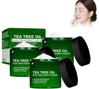 Crema con Aceite de Árbol de Té Orgánico, Gel Hidratante Suave No Graso, Cosmética Natural para Piel con Imperfecciones, Crema Reparadora Profesional de Árbol de Té