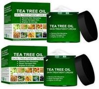 Crema con Aceite de Árbol de Té Orgánico, Gel Hidratante Suave No Graso, Cosmética Natural para Piel con Imperfecciones, Crema Reparadora Profesional de Árbol de Té